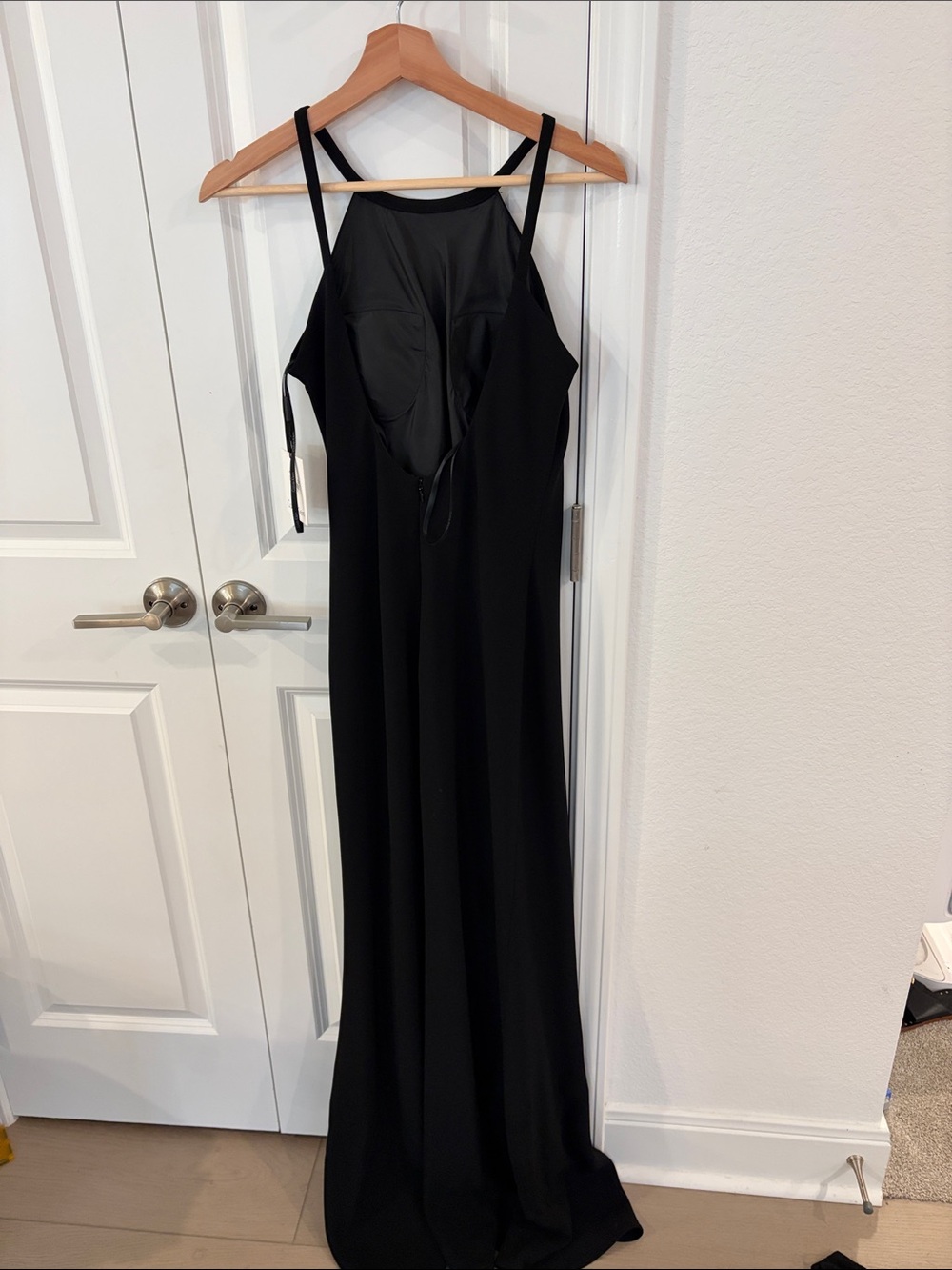 Calvin Klein Black Halter-Neck Maxi Dress